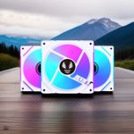 PC Case Cooling ARGB Fans White Symbiote NOVA  4-PIN 120mm 12V Silent RGB x1-x10