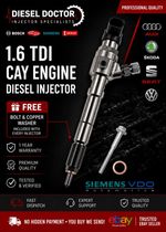 VW Caddy 1.6 TDI 2010-2015 Siemens Diesel Injector A2C9626040080 03L130277B