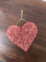 Heart Shaped Pottery Hanging - Ex Display