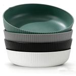 4-Color Set Pasta Bowls Large Unbreakable Plastic Serving Bowls Lightweight