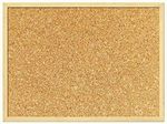 KAV Cork Notice Pin Board - Bulletin Wooden Frame for Office, School, and Home