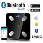 Digital 180KG Bathroom Scales Weighing Smart Body Fat BMI Bluetooth Weight Scale