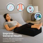 Orthopedic Leg Elevation Wedge Pillow Support for Back & Knee Pain Relief