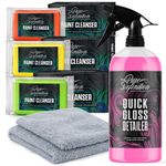 Car Clay Bar Kit Detailing Fine Medium Heavy 3 x 100g Claybar Pure Definition