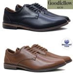 Mens Smart Memory Foam Shoes Wedding Lace Up Brogue Derby Office Oxford Shoes