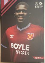 West Ham United V Chelsea FC Programme 22nd August 2025 Match Worn see descripti