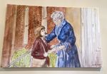 Jackanory BBC TV Prop - Gareth Floyd ORIGINAL Watercolour Artwork - 106