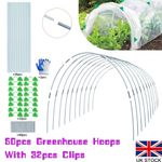 50Pcs Plant Hoop Tunnel Plant Grow Tunnel Support Hoop Kit for Garden Greenhouse