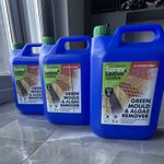 Jarder Spray & Leave Green Mould & Algae Remover 5L Biodegradable x3
