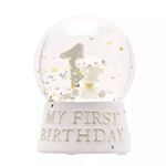 My 1st Birthday Keepsake Water Ball Snow Globe With Teddy Baby Gift