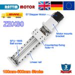 Double Rail Linear Stage Stroke 100mm-600mm Motion Actuator Cross Sliding Table