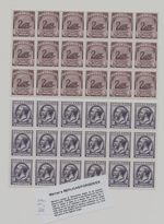 FORGERY - Sheet of Werner's FORGERY/REPLICA of Australia 1913 - unissued