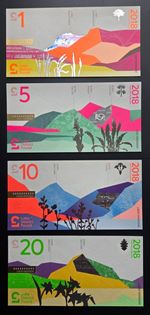 Lake District 1 5 10 20 Pound 2018 UNC Local Currency Banknote Set Fancy Serial