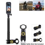 Motorcycle Bike Selfie Stick Handlebar Mount for GoPro DJI Insta360 Camera Kit