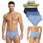 12 Pairs 6 , 3 Men's Y-Fronts Underpants, 100% Pure Cotton Underwear, S L XL 5XL