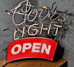 Vintage Styled Coors Light Neon Bar Sign