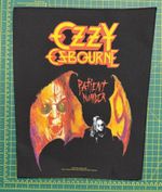 Ozzy Osbourne Patient No 9 Large Size Printed Sew On Back Patch Official