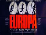 EUROPA 1991 Barbara Sukowa, Udo Kier, Eddie Constantine UK QUAD POSTER