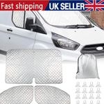Internal Thermal Windscreen Blinds Window Cover Fits Ford Transit Custom 2012-22