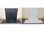 White/ Cream Marble or Black Effect HPL Laminate Fireplace Back Panel & Hearth