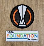 2021-2023 Europa League and Foundation Sleeve Patch Badge Heat Transfer
