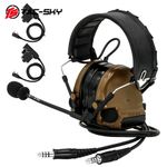 TAC-SKY New Dual Communication TACSKYC3 Noise Reduction Hunting Headset + PTT