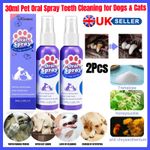 Pet Oral Spray Teeth Cleaning for Dogs & Cats Bad Breath Tartar Plaque Removal