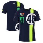 Valentino Rossi MotoGP T-Shirt Men's Abu Dhabi Navy Top - New