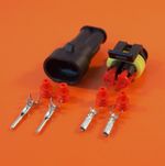 Genuine AMP 2 Way Pin Superseal Electrical Waterproof Connector - 1.5-2.5mm Wire