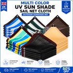 UV Sun Shade Sail Net Cloth Outdoor Sunshade Net for Garden Pergola Cover Canopy