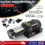 Electric Winch 3500lb/1588kg 12v Wireless Recovery Budget Power Motor Heavy Duty