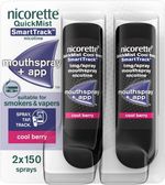 Nicorette Quickmist Smarttrack Mouthspray, Cool Berry (2 X 150 Sprays) Smoking o
