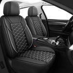 Prestige Black Grey PU Leather Front Car Seat Covers AUDI A1 A3 A4 A5 A6 A7 A8