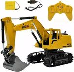 RC Excavator 2.4GHz 8CH Digger Truck Tractor with Battery Kids Construction Toy