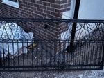 Driveway gates: metal Ornamental