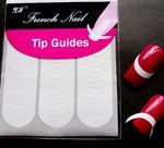 Nail Art French Manicure Guides "Curved" Half Moon Styles Tips Stickers Stencil