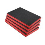 4x Tool Box Foam Inserts Polyethylene Tool Foam Sheets High Density for DIY