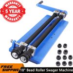 18" Swager Rotary Metal Sheet Tool Bead Roller Rotary Swaging Former Machine UK