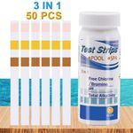 200PCS Chlorine Dip Test Strips Swimming Pool Water SPA Hot Tub PH Tester Paper