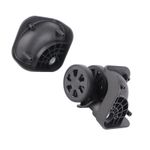 1 Pair Black Luggage Suitcase Caster Universal Wheel Nylon For Repair NEW