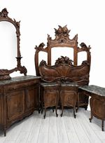 Art Nouveau Bedroom Set with Baroque Details