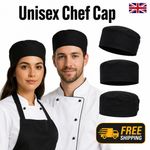 CHEFS SKULL CAP CHEF HAT PROFESSIONAL CATERING CHEF KITCHEN COOKS CAPS IN PACKS