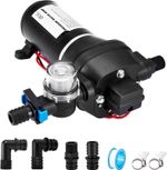 Pindex DC 12V High Pressure Diaphragm Water Pump for Campervan Motorhome, Self P