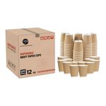 12oz Disposable Ripple Triple walled Paper Coffee Cup Brown Cups , Pack of 500