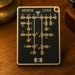 Morse Code Trainer Card Pro Pocket Practice Self Study Ham Radio Learner Tool