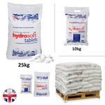 Hydrosoft Water Softening Salt Tablets 25kg,10 kg | Food Grade 99.9% Pure