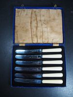 Vintage Rushworths Firth Stainless Steel Cutlery in Case