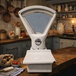 Vintage Butchers Shop Scale White Enamel W.E. Pollard Retro Kitchen Display