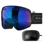 Rayzor Magnetic Ski Goggles Snowboard Goggles UV400 Anti Fog Vented Lens RRP £69