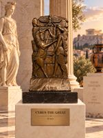 Bronze Sculpture - Cyrus the Great Warrior King & Founder of the Persian Empire